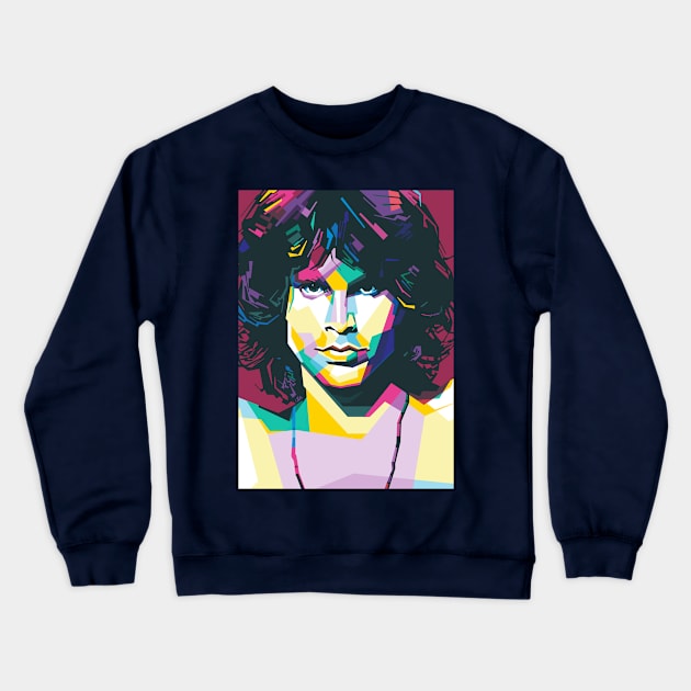 Rock n roll legend Crewneck Sweatshirt by Alkahfsmart